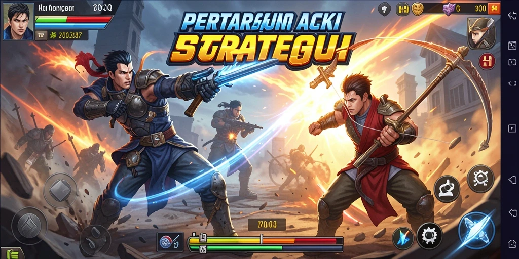 Tampilan screenshot menunjukkan aksi cepat dan pertarungan seru di 700Q.