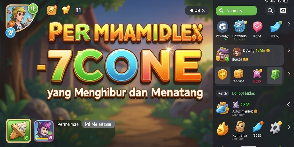 Screenshot gameplay 7CONE menampilkan karakter yang sedang beraksi dalam permainan Idle.