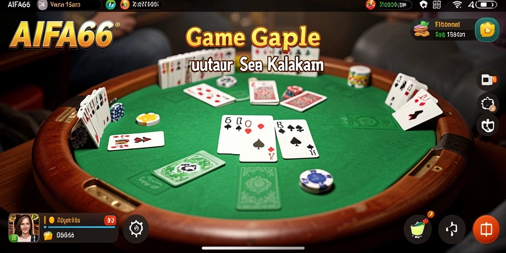 Tampilan gameplay Gaple di AIFA66 yang menarik dan interaktif.
