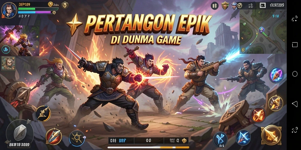 Screenshot game DEPO89 menampilkan pertarungan karakter dengan grafis menakjubkan.