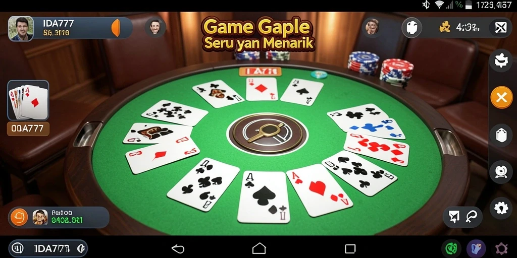 Tampilan gameplay menarik dan seru dari IDA777.