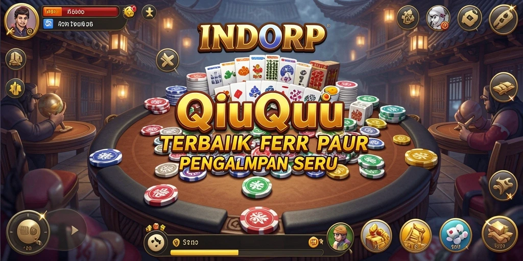 Screenshot utama INDORP menampilkan gameplay seru dan interaktif QiuQiu.