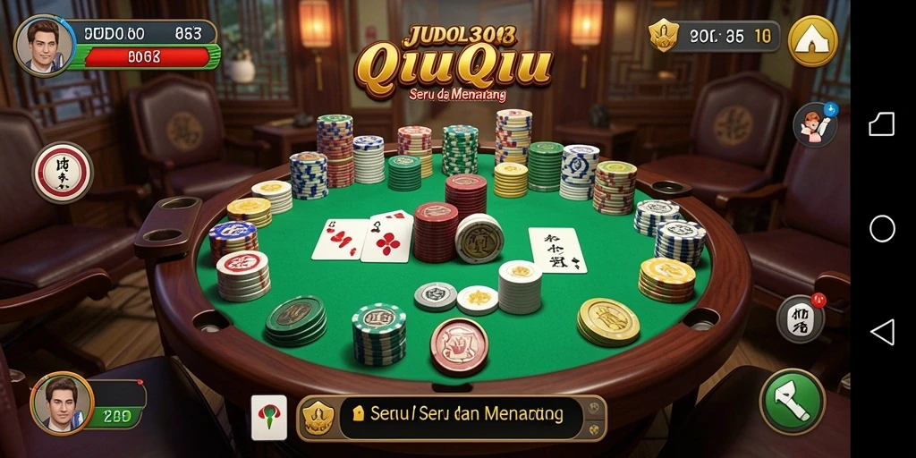 Screenshot utama JUDOL303 menampilkan serunya permainan QiuQiu.