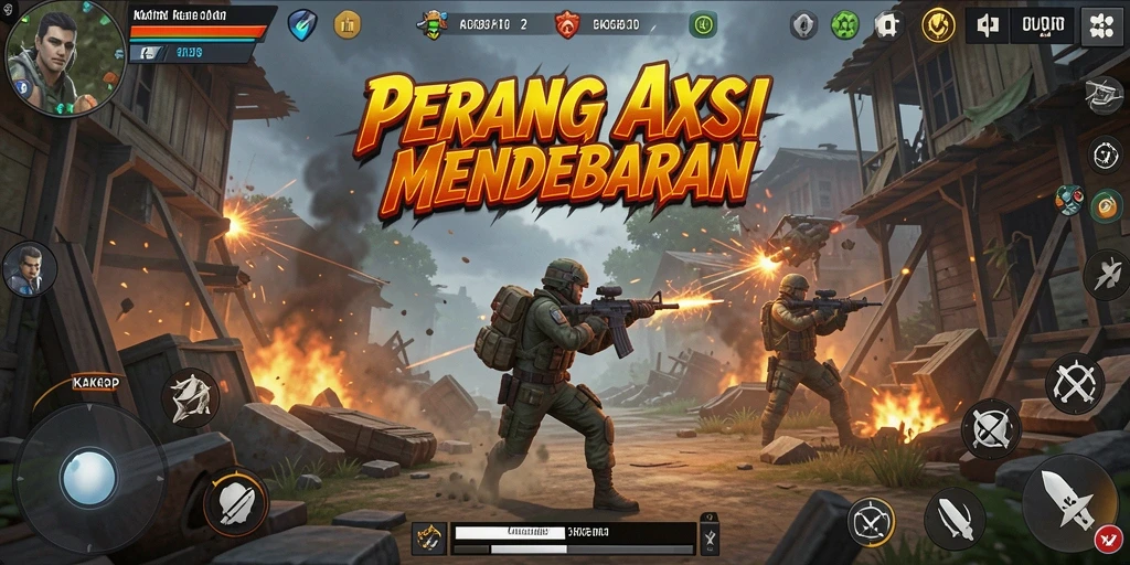 Tampilan seru dari gameplay KAKRP yang penuh aksi.