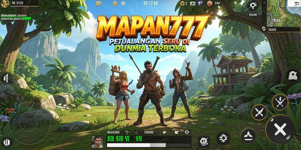 Screenshot gameplay MAPAN777 dengan petualangan Open World yang mendebarkan.