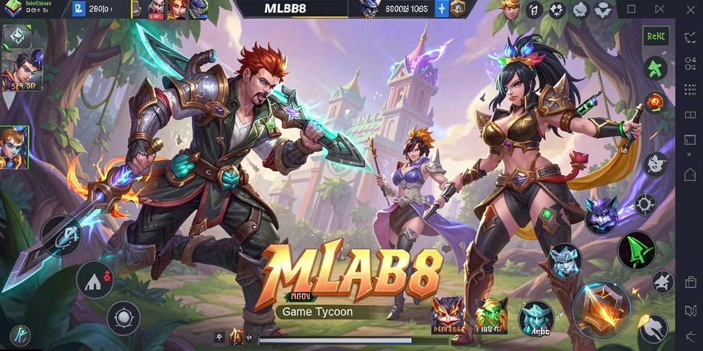 Tampilan menakjubkan dari gameplay Tycoon di MLBB8.