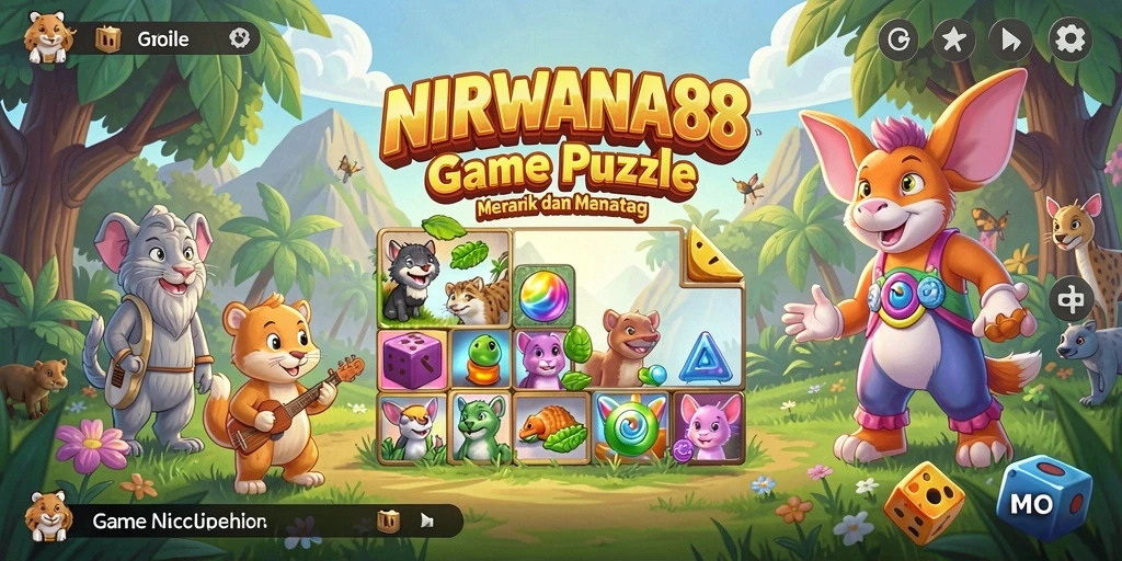 Tampilan gameplay NIRWANA88 yang menarik dan penuh tantangan puzzle.