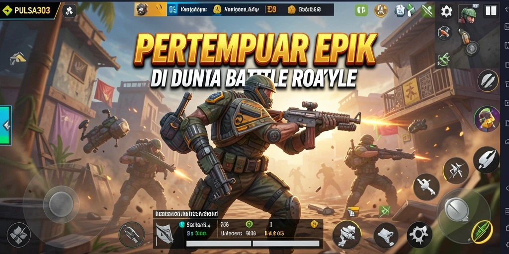 Tangkapan layar gameplay PULSA303 yang menampilkan pertempuran sengit antar pemain.