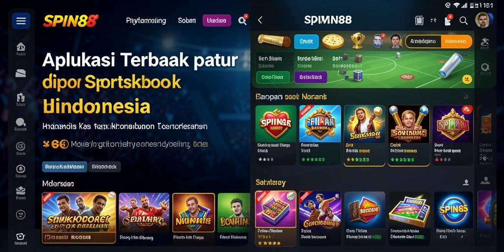 Tampilan antarmuka pengguna SPIN88 yang intuitif dan menarik.