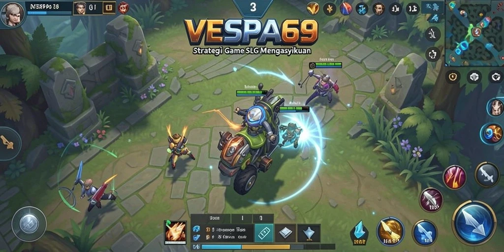 Tampilan gameplay SLG yang epik dalam VESPA69.
